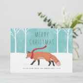 de heer Fox Feestdagenkaart (Staand voorkant)