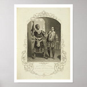 de heer G. V. Brooke als Othello en James Bennett  Poster
