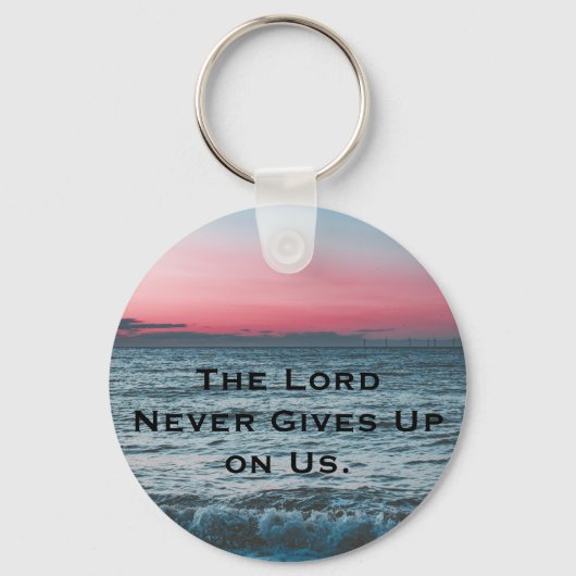 De Heer geeft ons nooit een Sleutelhanger (Voorkant)