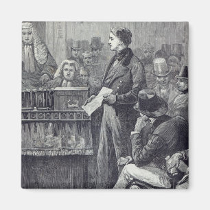 De heer Gladstone geeft zijn eerste toespraak Magneet