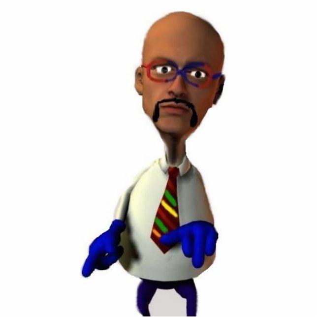 de heer Googly Eyes Fotobeeldje Magneet (Voorkant)