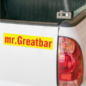 de heer Greatbar Bumpersticker (Op Truck)
