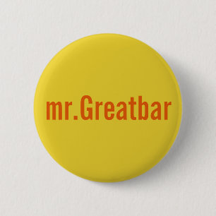 de heer Greatbar Ronde Button 5,7 Cm