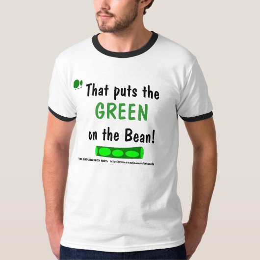 de heer Green Beans T-shirt (Voorkant)