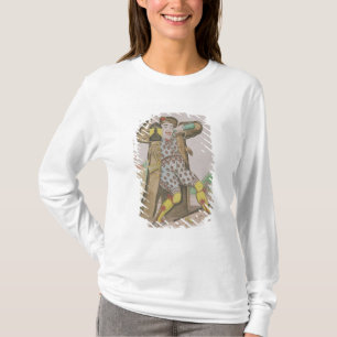 De heer Grimaldi als Clown, die de T-shirt