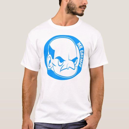de heer Grumpy Basic T-Shirt, White T-shirt (Voorkant)