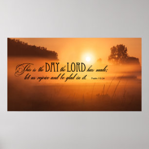 De Heer heeft deze DAG gemaakt Poster