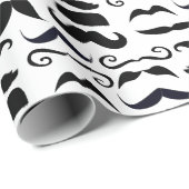 de heer Hipster Mustache Retro Cadeaupapier (Rol Hoek)
