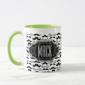 de heer Hipster Mustache  Retro Mok (Links)