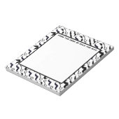 de heer Hipster Mustache  Retro Notitieblok (Gedraaid)