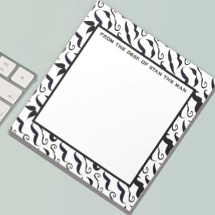 de heer Hipster Mustache  Retro Notitieblok