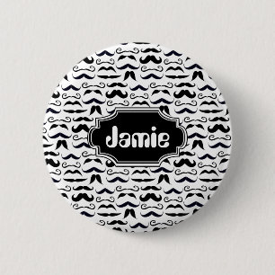 de heer Hipster Mustache Retro Ronde Button 5,7 Cm
