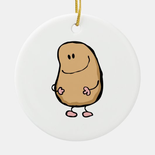de heer Human Bean Keramisch Ornament (Voorkant)