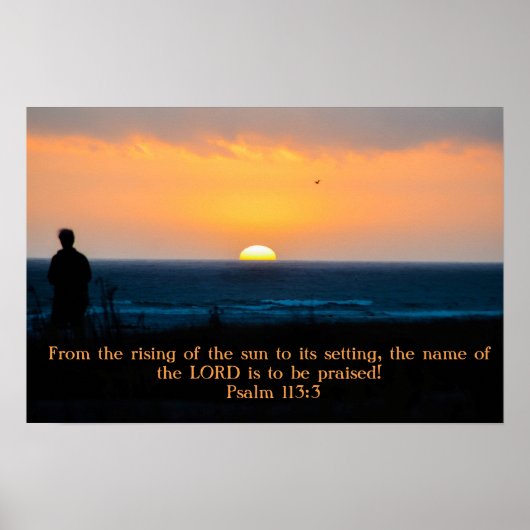 De Heer in het Sunset poster (Voorkant)