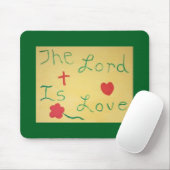 De Heer is Liefde Mousepad Muismat (Met muis)