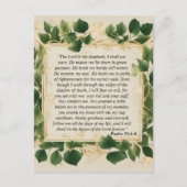 De Heer is mijn Herder Gebed Briefkaart (Voorkant)