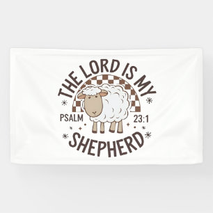 De Heer is mijn herder Jezus Thanksgiving Spandoek