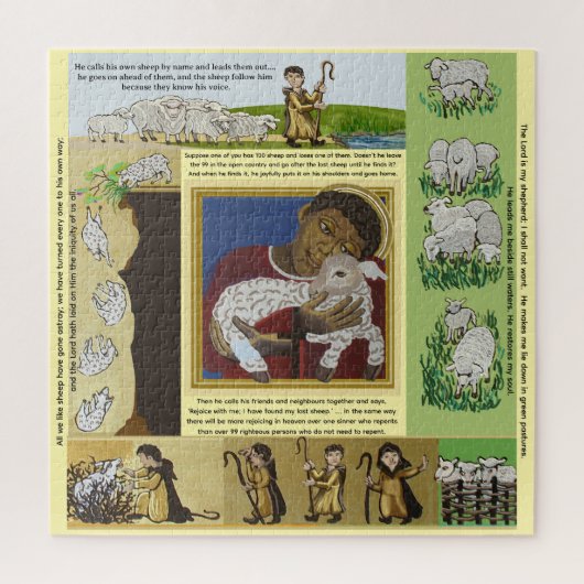 De Heer is mijn herder Legpuzzel (Verticaal)