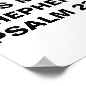 "De Heer is mijn herder" Poster (Hoek)