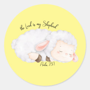 De Heer is mijn Herder Psalm 23:1 Sticker