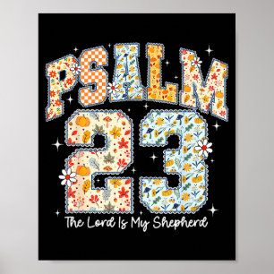 De Heer Is Mijn Herder Psalm 23 Christelijke Bijbe Poster