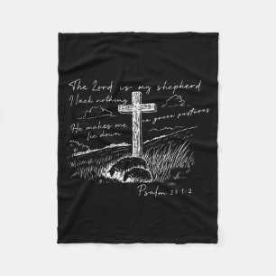 De Heer Is Mijn Herder Psalm 23 Kruisweide Fleece Deken
