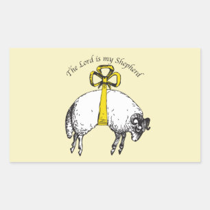 De HEER is mijn herder Psalm 23 Rechthoekige Sticker