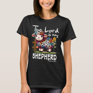 De Heer Is Mijn Herder Psalm Schattig Schaap Pasen T-shirt