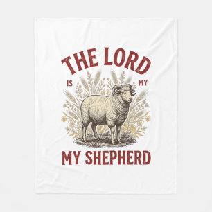 De Heer Is Mijn Herder Vintage Schaap Shirt Ontwer Fleece Deken