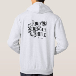 De Heer is mijn Kracht & Schild Koninklijk Hoodie