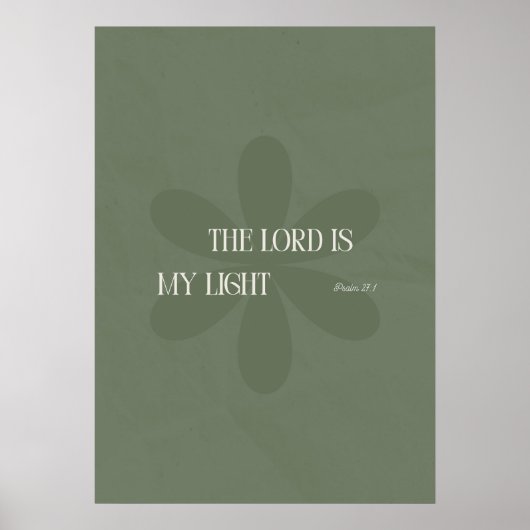 De Heer is mijn licht Poster (Voorkant)