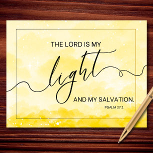 De Heer Is Mijn Licht Psalm 27 1 Christelijk Geloo Briefkaart