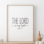 De Heer is mijn licht, Psalm 27:1 Poster