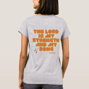 De Heer is mijn liederenschrift herfst vrouwen shi T-shirt
