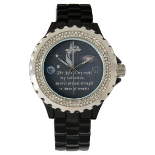 De Heer is mijn rockpsalm 18:2 Christelijkste horl Horloge