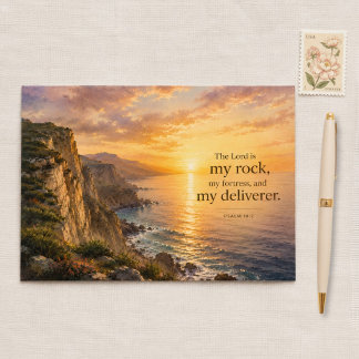 De Heer is mijn Rots | Psalm 18:2 Schriftuur Kaart