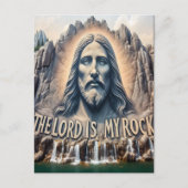 De Heer is mijn rots; PSALM 18;2 staat hoog Briefkaart (Voorkant)