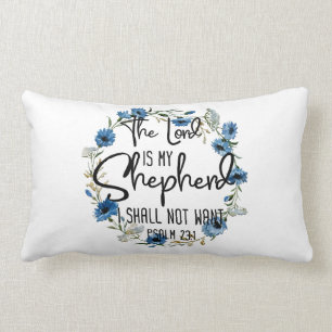De Heer is mijn Shepherd 23:1 Bijbelverse psalm Kussen