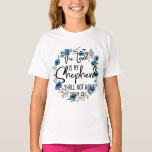 De Heer is mijn Shepherd 23:1 Bijbelverse psalm T-shirt