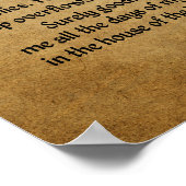 De Heer is mijn Shepherd (23 psalm) Poster (Hoek)