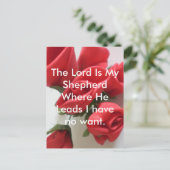 De Heer is Mijn Shepherd Briefkaart (Staand voorkant)