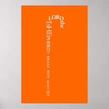 De Heer is mijn Shepherd Poster