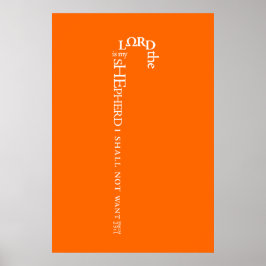 De Heer is mijn Shepherd Poster