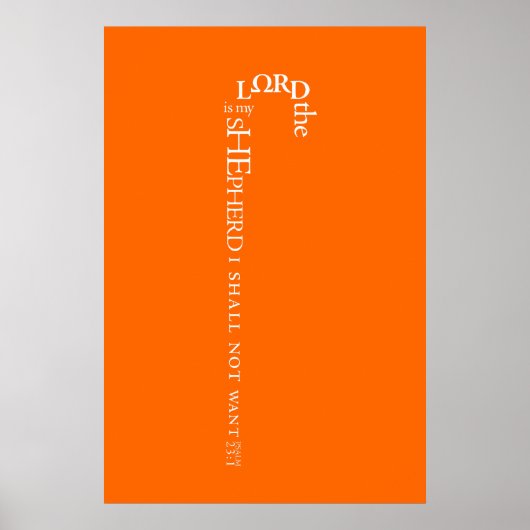 De Heer is mijn Shepherd Poster (Voorkant)