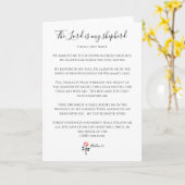 De Heer is mijn Shepherd, Psalm 23 Kaart (Gele Bloem)