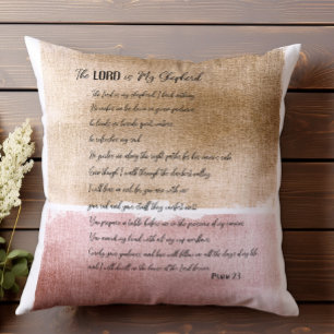De Heer is mijn Shepherd Psalm 23 Kussen