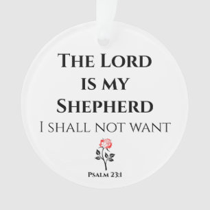 De Heer is mijn Shepherd, Psalm 23 Ornament