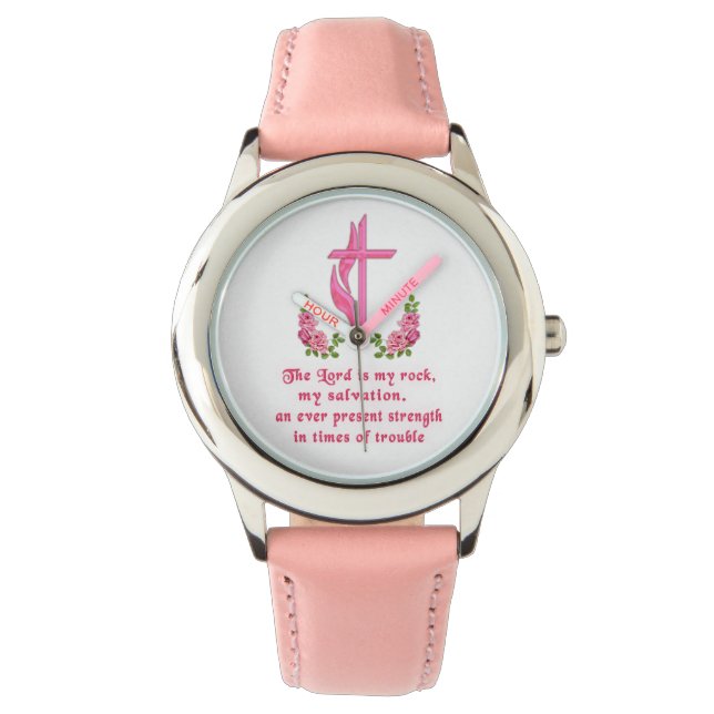 De Heer is mijn steen Horloge (Voorkant)