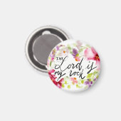 De Heer is mijn steen | Schrift Magneet (Voorkant / Achterkant)