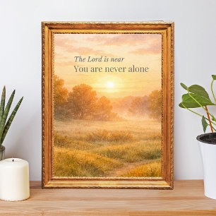 De Heer Is Nabij Christelijk Geloof  Poster